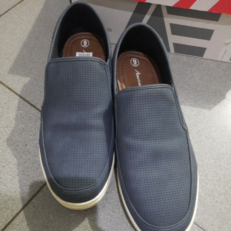 slip on american eagle by payless mens shoes/sepatu casual pria/man shoes blue