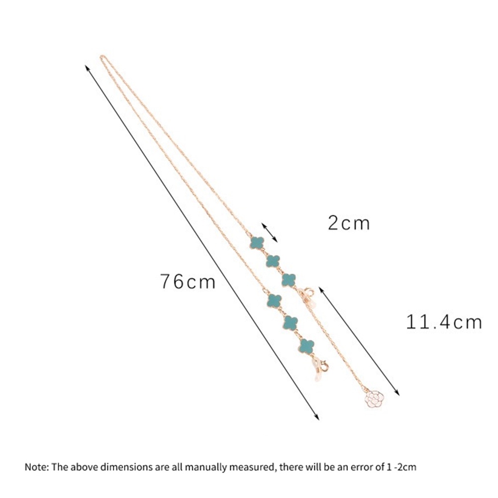 Mask extendermask lanyardglasses chainmask comfort beltglasses decoration chain ew fashion adjustable mask anti-lost chainheadphone lanyardfour-leaf clover pendant decoration chain -OW-