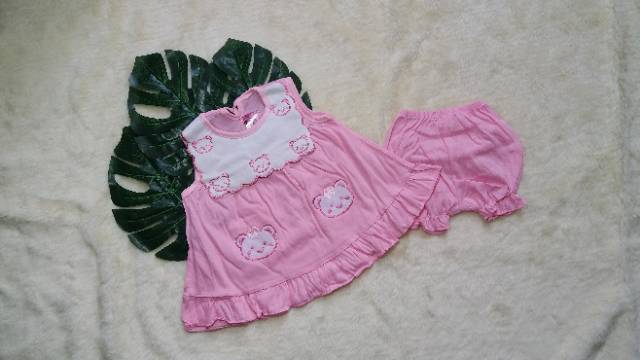 Ss#1002 Setelan Bayi 3-12 bulan / Dress Baby Orin Bahan Kaus