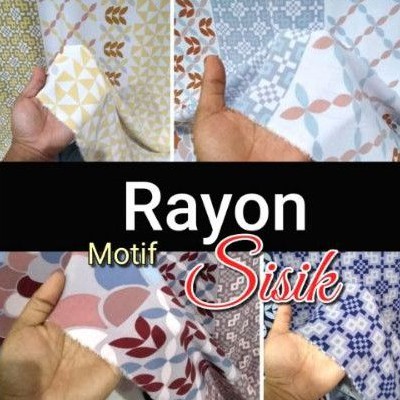 Kain katun Rayon motif sisik