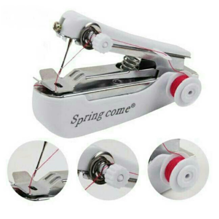 BAJ Mesin Jahit Portable Mini Mesin Jahit Tangan Spring Come Mini Sewing Kit Stapless Mesin Jahit Tangan Spring Come - SS159