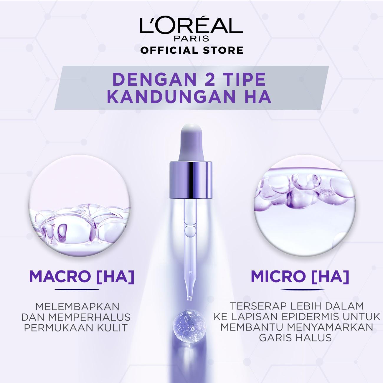 LOreal Paris Revitalift Hyaluronic Acid Serum Skin Care (Untuk Kulit Lembap Tampak Muda Bercahaya)