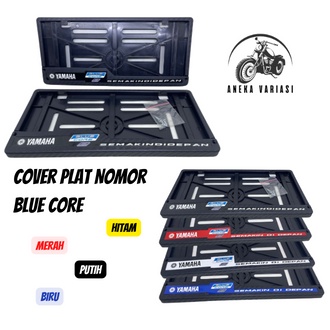 Cover Plat nomor motor list Blue Core yamaha + baut