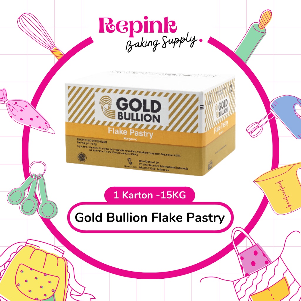 

Gold Bullion FLAKE Pastry MARGARINE 15KG [KARTON]