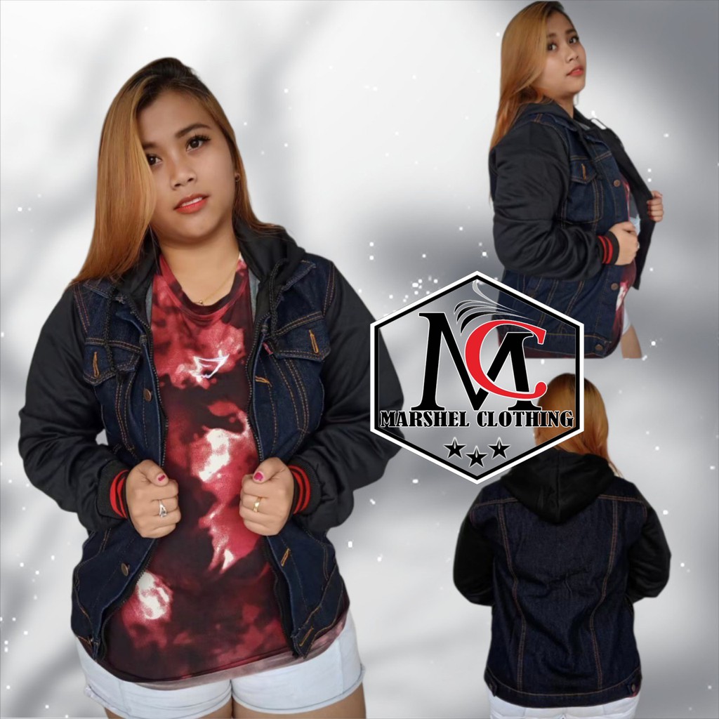 RCL - JAKET JEANS SI BOY ANAK JALANAN - BIOBLITZ / Jaket Jeans Hoodie Bioblits Hitam Wanita Jaket Boy Jaket Levi Hoodie Cewek Oversize Big