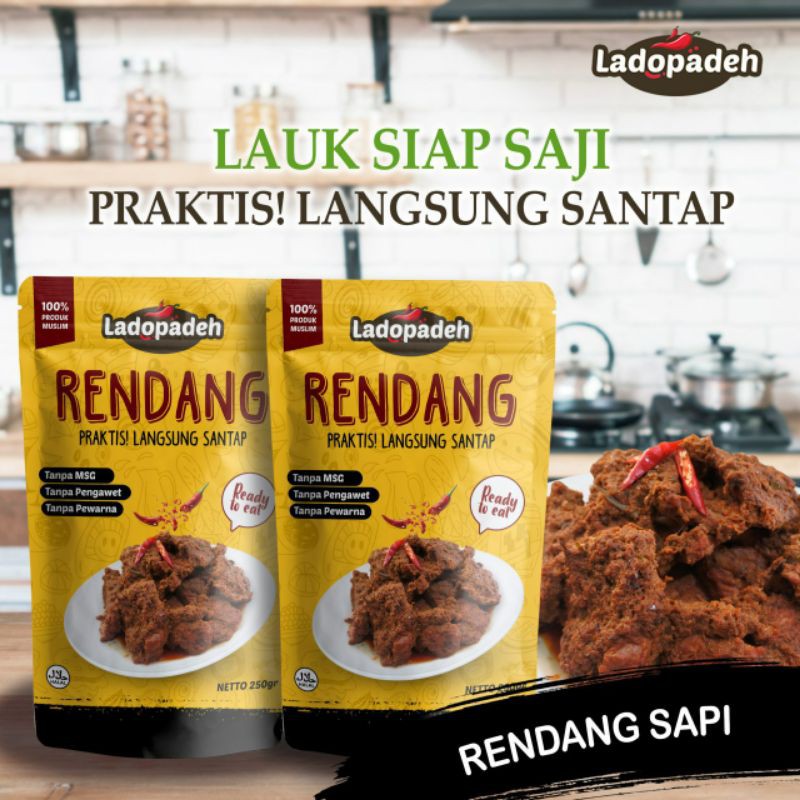 

[TERLARIS] RENDANG DAGING | ASLI PADANG PARIAMAN 500 gr RANDANG URANG TANJUANG