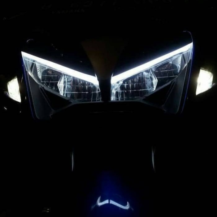 lampu alis DRL neon AES satu warna AEROX NMAX XMAX ADV PCX UNIVERSAL