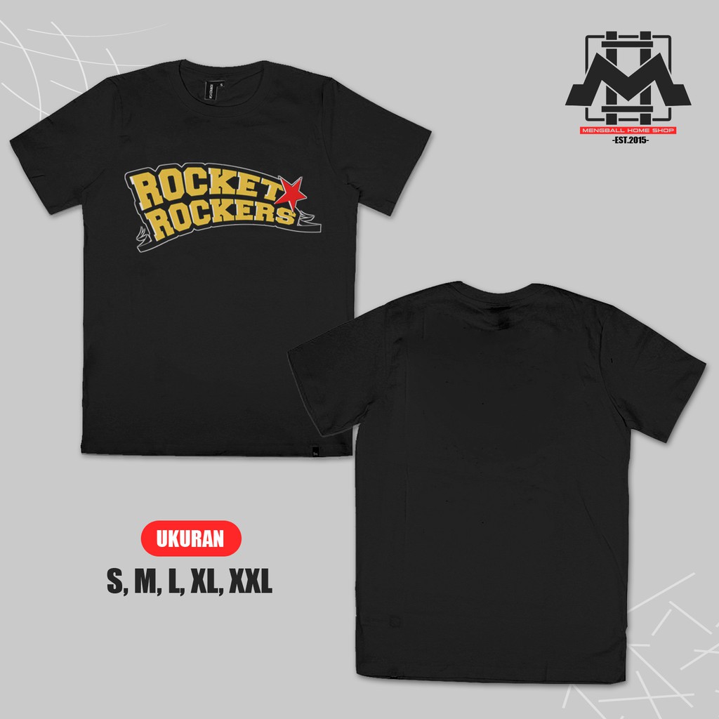 Kaos Baju Rocket Rockers Band Kaos Dewasa Lengan Pendek Cotton Combed 30s