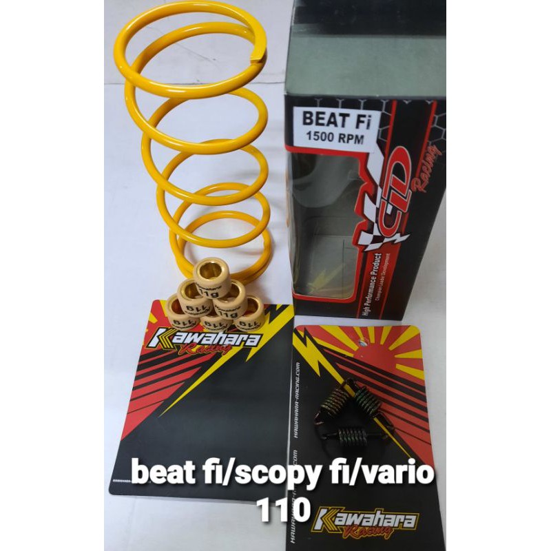 PAKETAN ROLLER KAWAHARA PERSENTRI KAWAHARA 1500rpm PER CVT 1500rpm BEAT FI/SCOPY FI