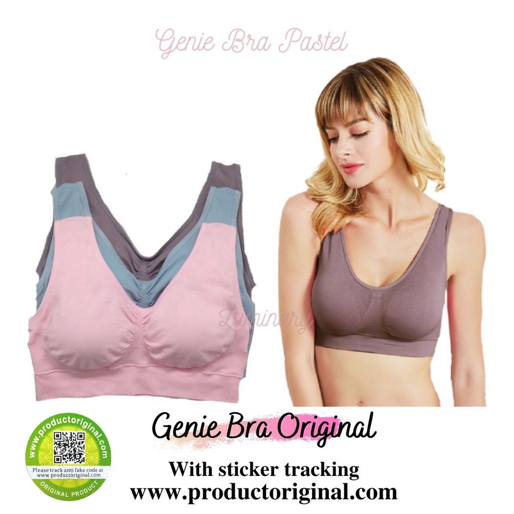 GENIE BRA PASTEL ORIGINAL JAPAN BH TANPA KAWAT BRA WANITA TANPA KAWAT BRA IMPORT PAKAIAN DALAM