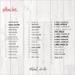 Label Acrylic Rebranding Hijab/ Baju dan gamis #5