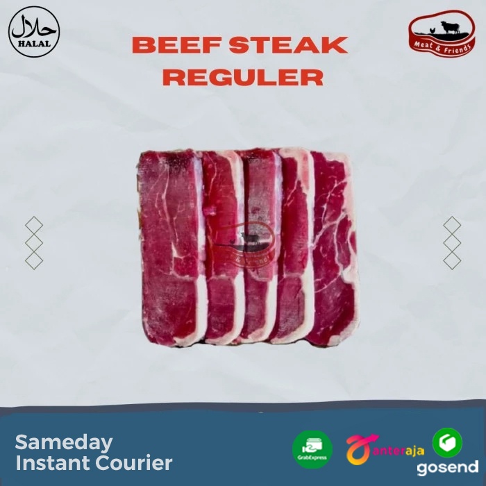 

Beef Steak/Daging Steak Reguler Import - (100gr-500gr)