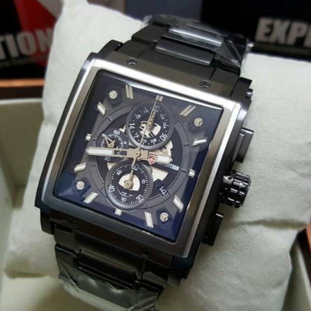 Jam tangan expedition e6731 pria black grey