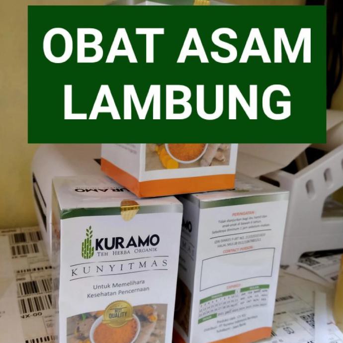 Obat Asam Lambung Mag Gerd Kronis Kuramo Kunyit Mas Teh Herbal Organik Shopee Indonesia