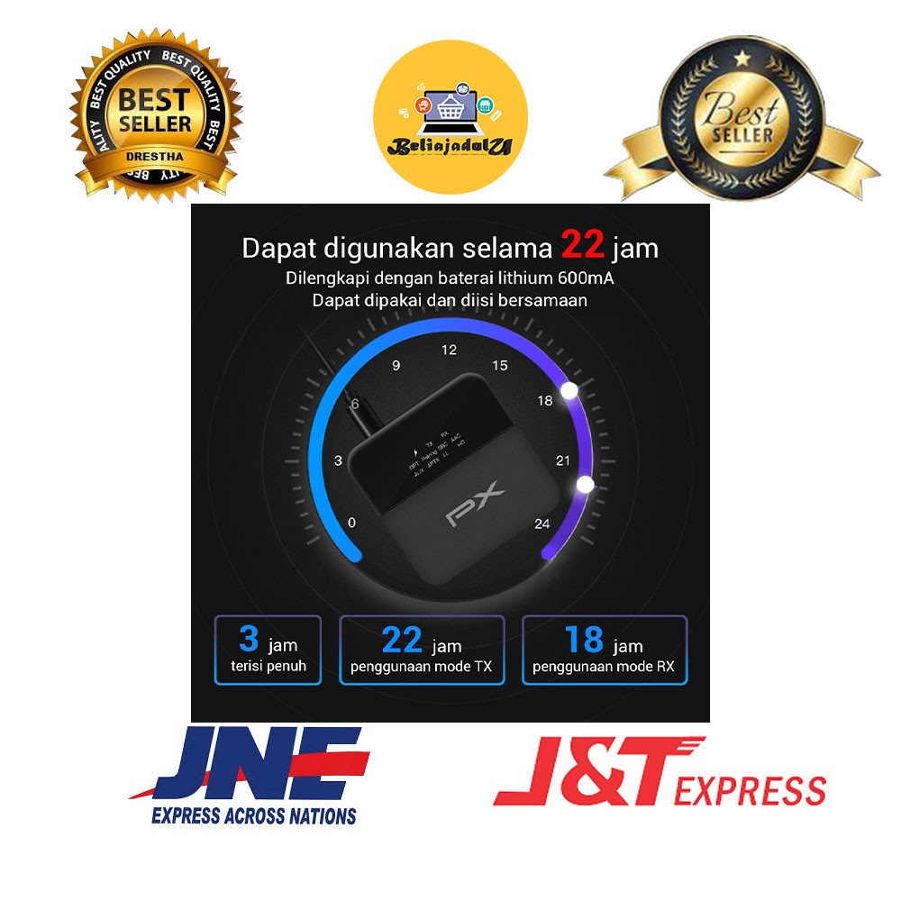 Beliajadulu88 Receiver bluethoot transmiter audio PX BRX-3000