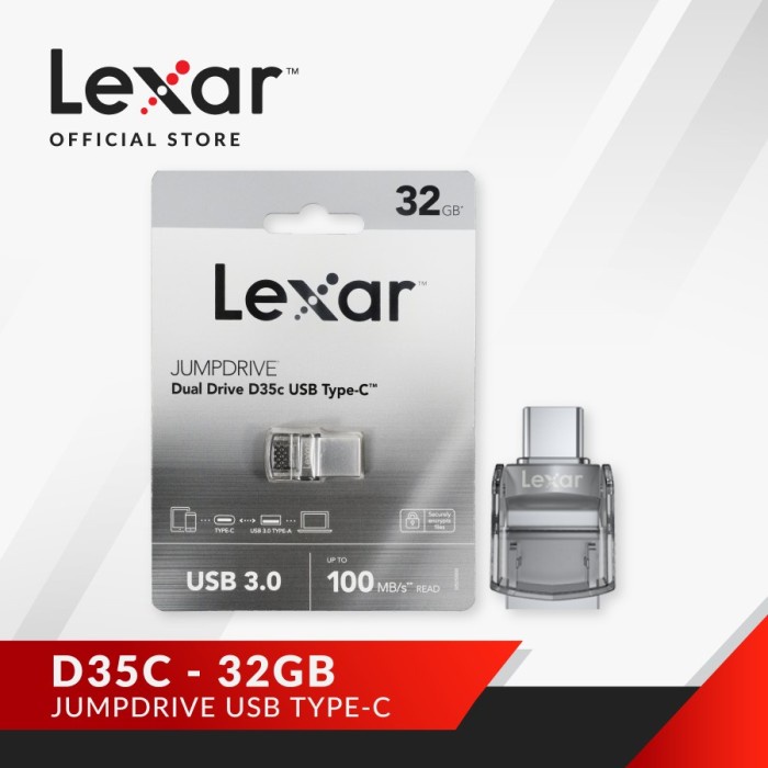 JumpDrive Lexar Type C OTG 32GB JumpDrive D35c USB 3.0