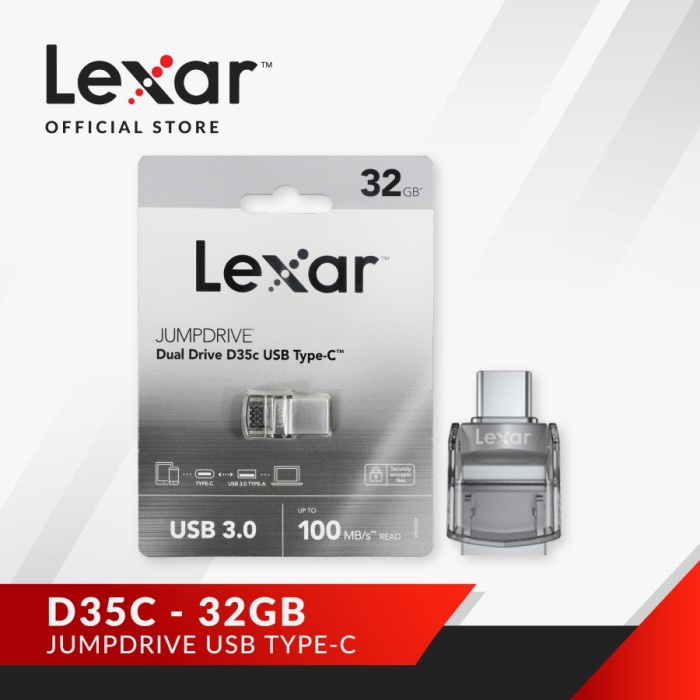 Lexar  32GB Type C OTG 32GB JumpDrive D35c USB 3.0