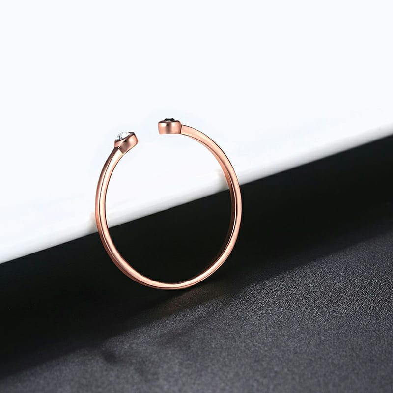 Cincin Model Terbuka Dapat Disesuaikan Bahan Alloy