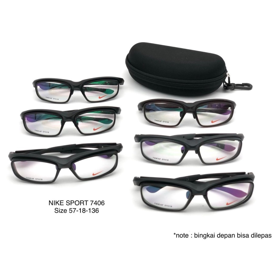 Kacamata Baca Pria Sport Frame Nike 7406 Fullset