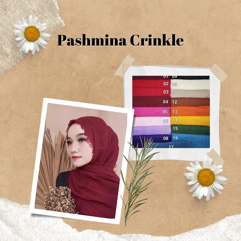 Kerudung Pasmina Crinckle | hijab krinkle