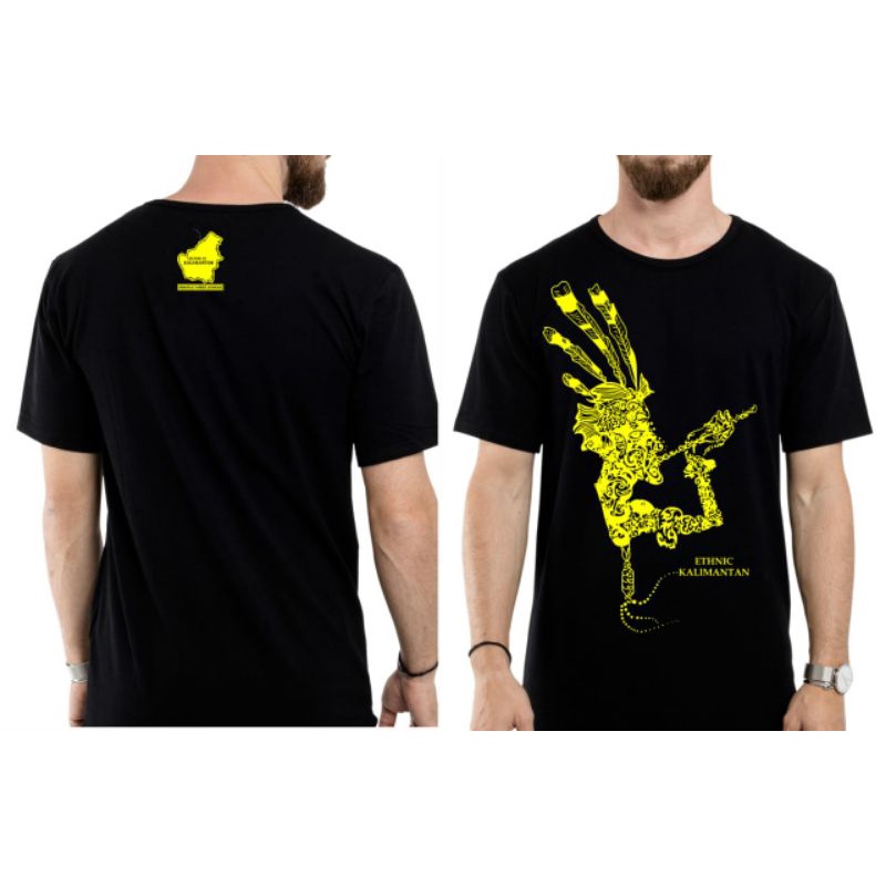 Kaos distro kaos dayak motif ethnik kalimantan [bisa cod] original termurah 