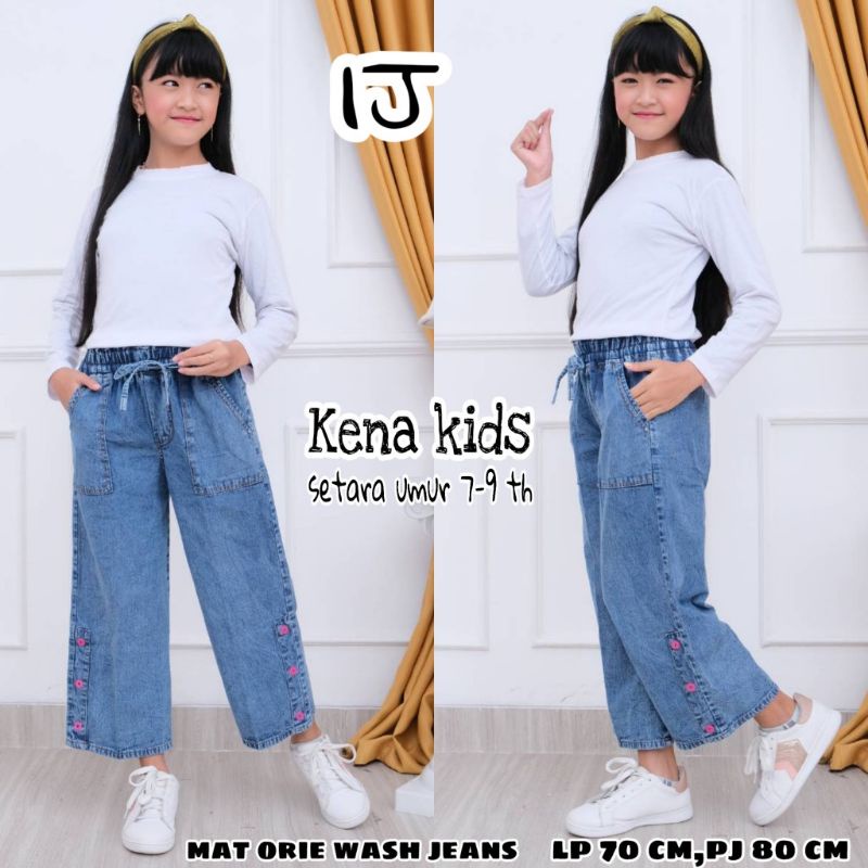 kulot Jeans Anak Tanggung  Setara Umur 7-9 Tahun