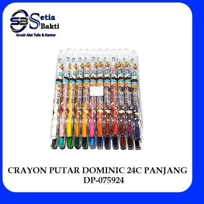 

Kirim Sekarang.. Crayon Putar DOMINIC 24 Warna Panjang DP S7A