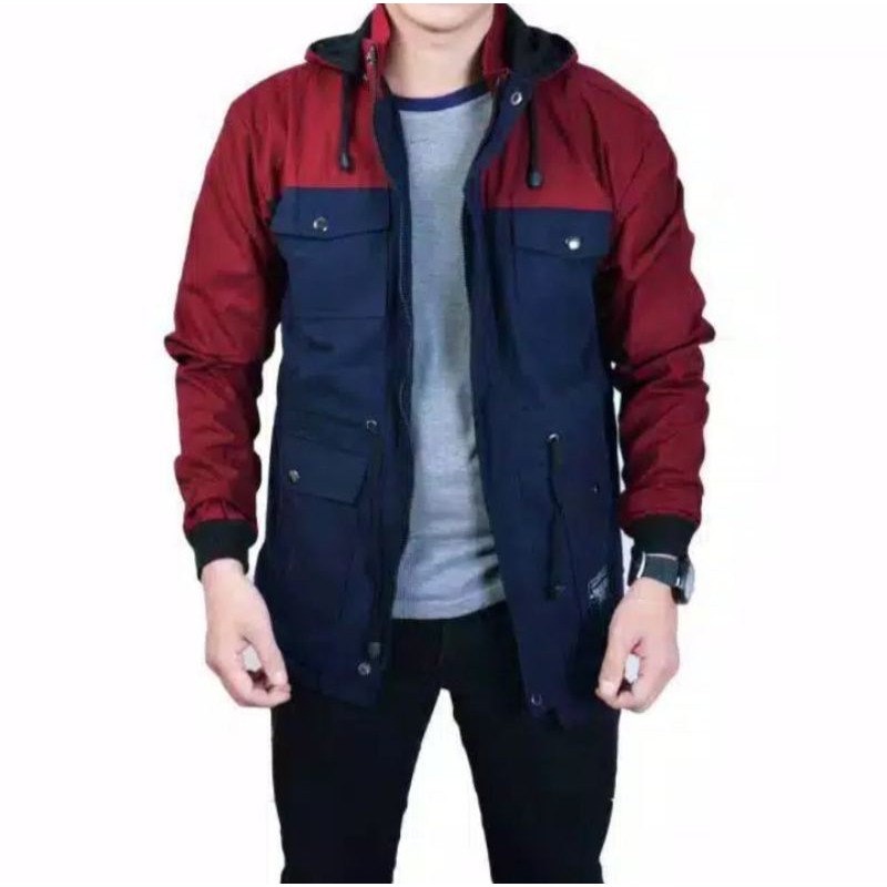 JAKET PARCA COWOK KOMBINASI