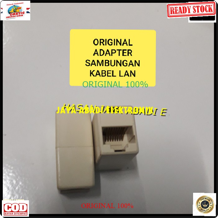 G277 BARREL RJ45 SOCKET SAMBUNGAN PENYAMBUNG DUA KABEL KABEL LAN KOMPUTER LAPTOP INTERNET CONEECTOR SAMBUNG CABLE UTP JARINGAN PERANGKAT KONEKTOR ELEKTRONIK SPLITTER SELECTOR ADAPTER PENGHUBUNG PENAMBAH JACK ORIGINAL ALAT HARGA SATUAN