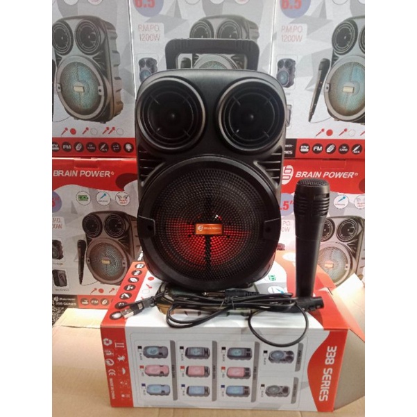 sepekar bluetooth portable kimiso 3381 SERIES 1200W/6,5 inci bonus mick dan remot termurah