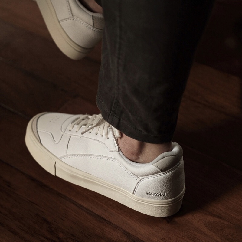 MARQUE.CO 'Classic White’ - Unisex Sneaker, Leather Material, Perfect for Every Outfit