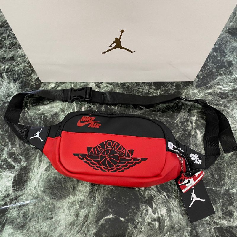 Air Jordan Leather Waistbag - tas pinggang tas jordan tas waistbag tas wanita tas pria waistbag pria