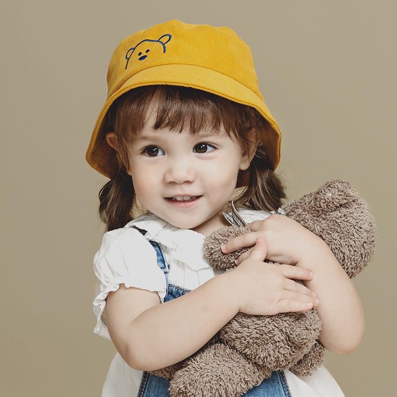 Topi anak Bucket Bordir BEAR / Bucket anak Laki laki perempuan