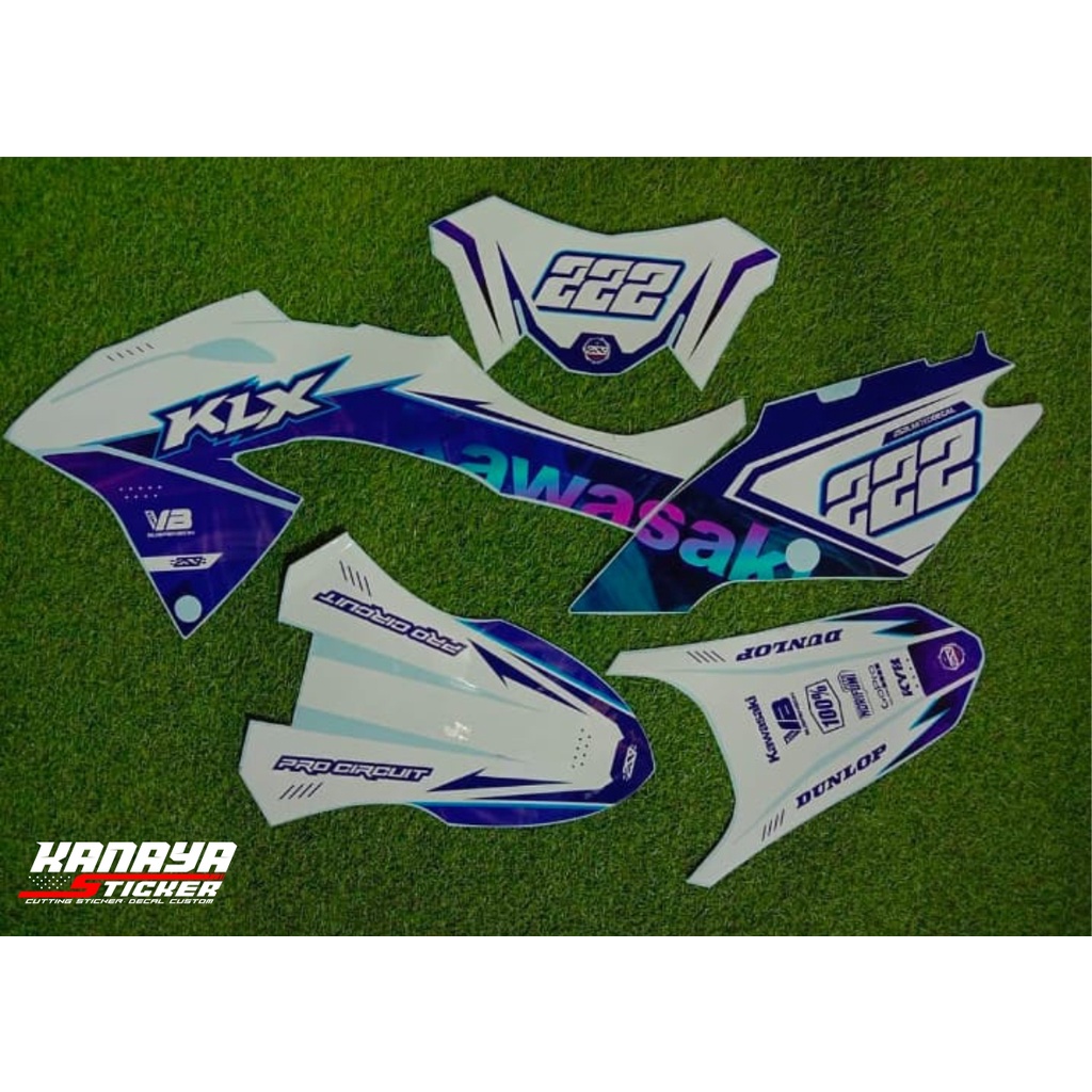 DECAL KLX DTRACKER / DECAL CUSTOM DTRACKER / DECAL DTRACKER COSTUM WARNA STABILLO GRAFTEC DAN HOLOGR