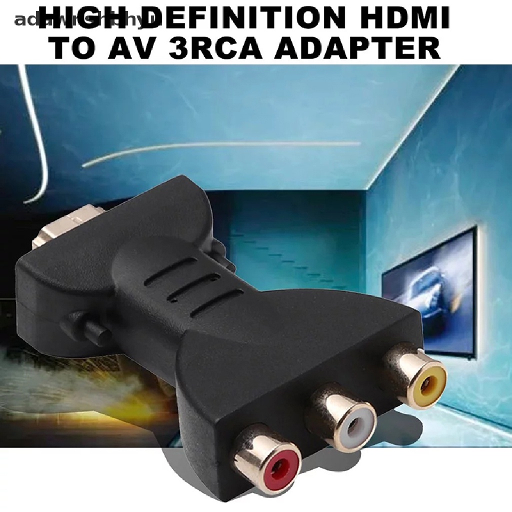 Adawnshbhyu Adaptor Audio HDMI To AV Konektor HDMI To VGA RCA Video Audio Adapter Untuk HDTV