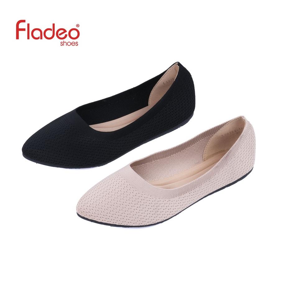 Harga Murah.. Fladeo D21/LSB364-1AH/Sepatu Rajut Flat Wanita [ Flat Shoes ]