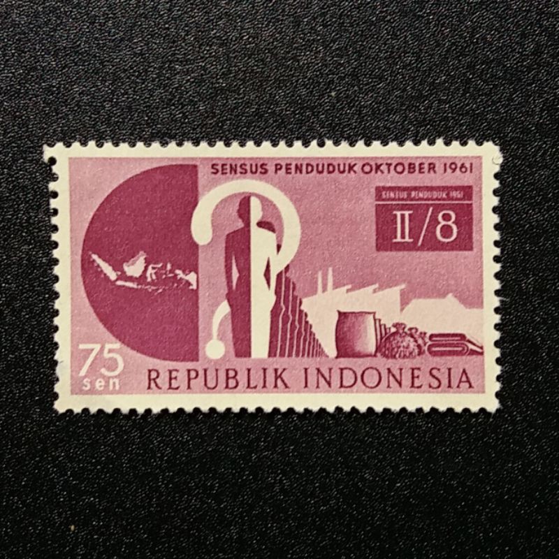 

Prangko seri SENSUS PENDUDUK tahun 1961 - I55