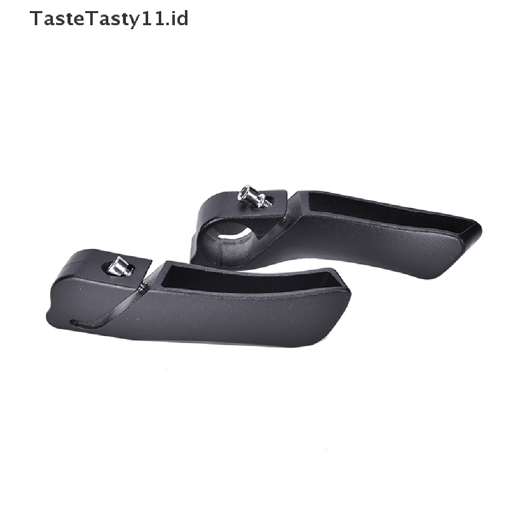 Tastetasty 2pcs Grip Stang Sepeda Gunung Bahan Aluminum alloy Warna Hitam