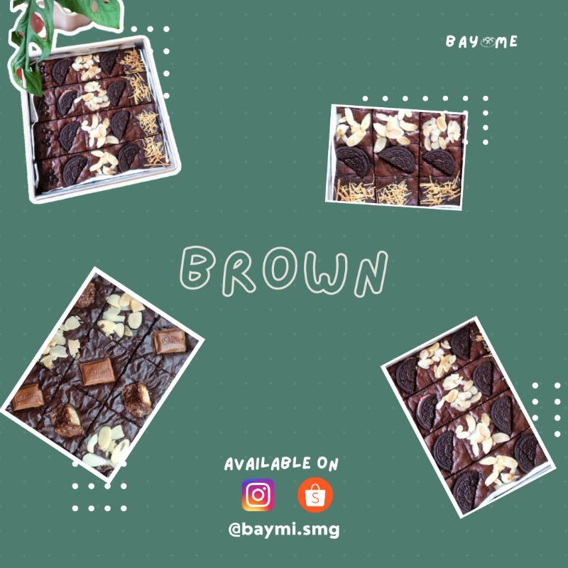 

BROWNIES SEKAT UKURAN 30*10 DAPET 21 SLICE/BROWNIES FUDGY/ BROWNIES POTONG/ BROWNIES HAMPERS/ BROWNIES ENAK BY BAYMI.SMG
