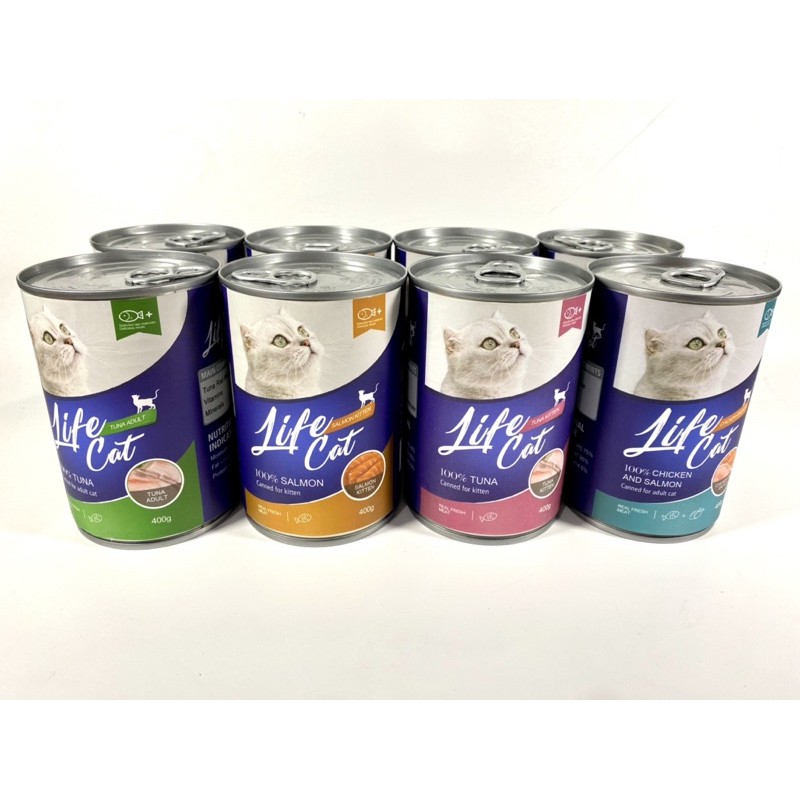 LIFE CAT KALENG 400gr Cat Food KALENG Life Cat | Wet food Kucing