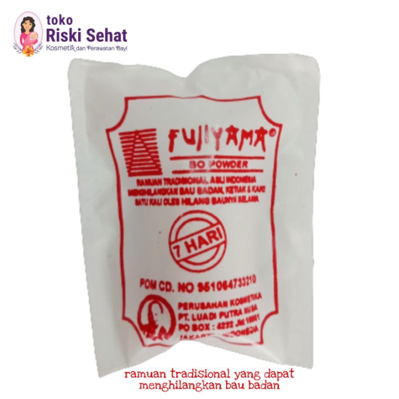 FUJIYAMA POWDER - BEDAK MENGHILANGKAN BAU BADAN