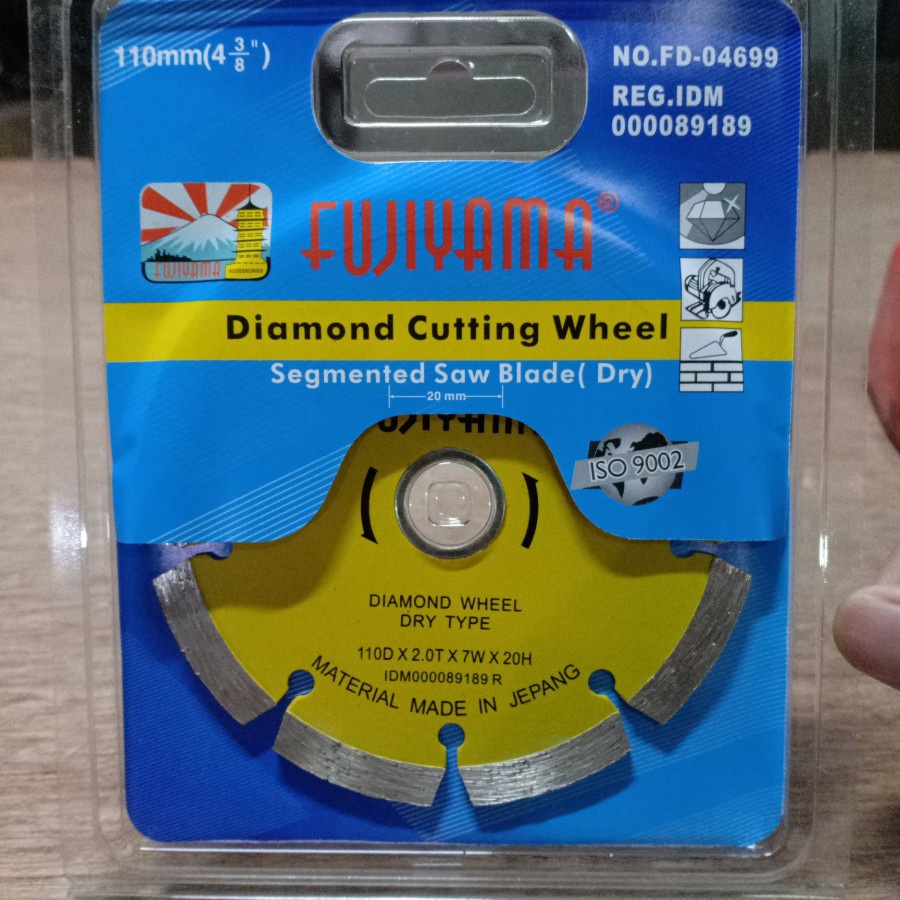 FUJIYAMA diamond cutting wheel 4 inch kering