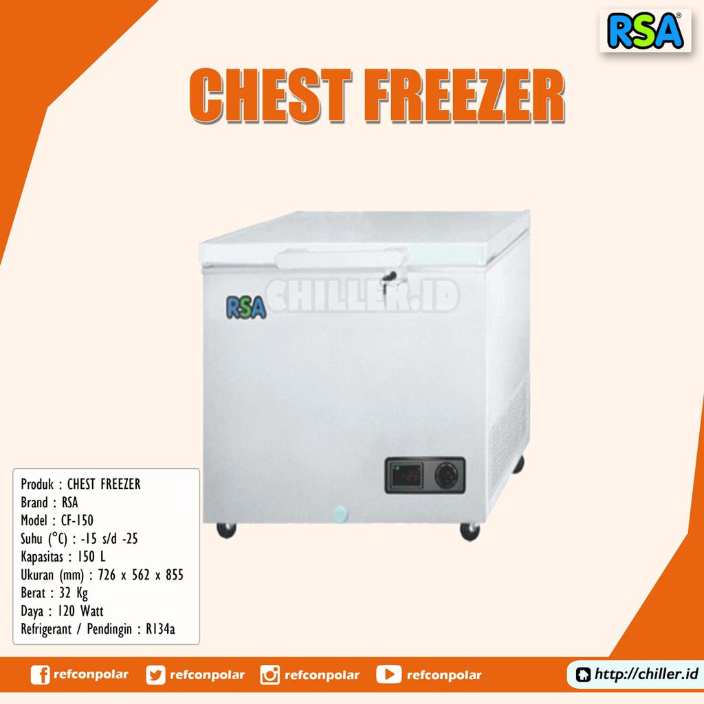 Chest Freezer RSA CF-150 (150 liter)