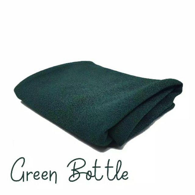 (200cmx75cm) Jilbab pashmina jumbo diamond premium / pashmina syari diamond / jilbab cantik panjang-green bottle