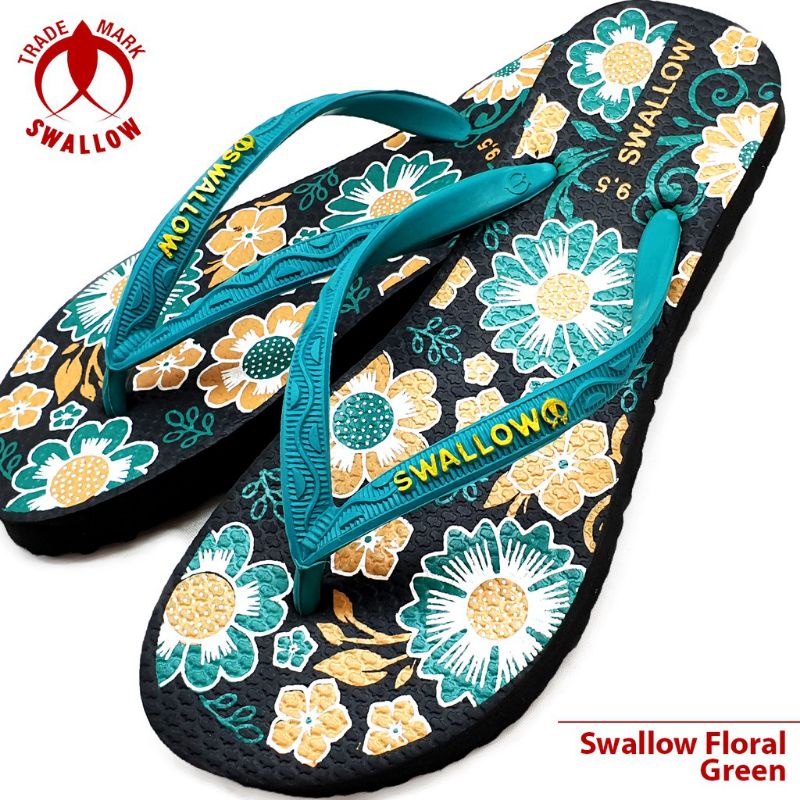 (STOK READY) SANDAL SWALLOW BUNGA BUNGA