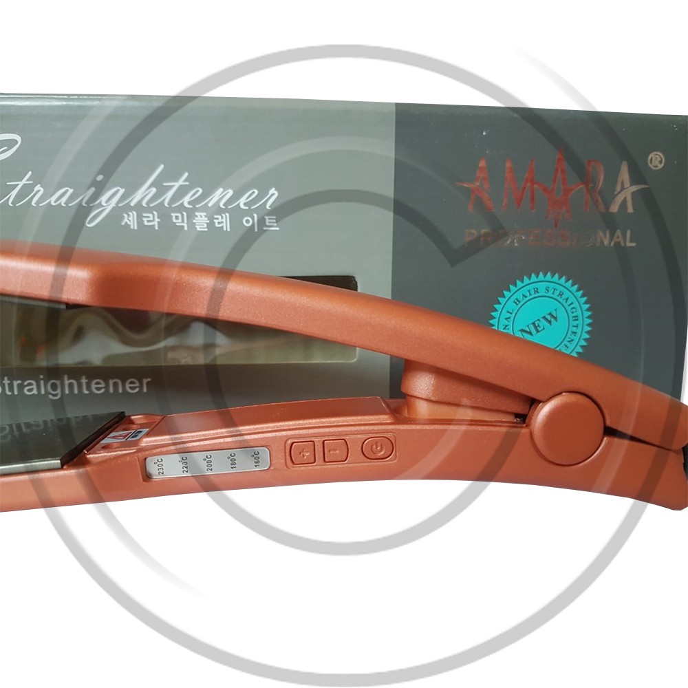 AMARA / AM-1133 / Catokan Rambut 2in1 Lurus &amp; Curly Plat Lebar Proffesional