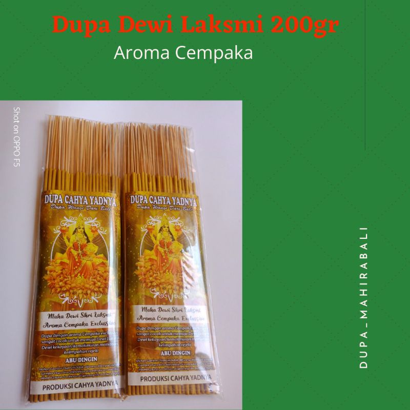 Dupa Maha laksmi aroma cempaka  exclusive /dupa wangi/ dupa bali/dupa abu dingin