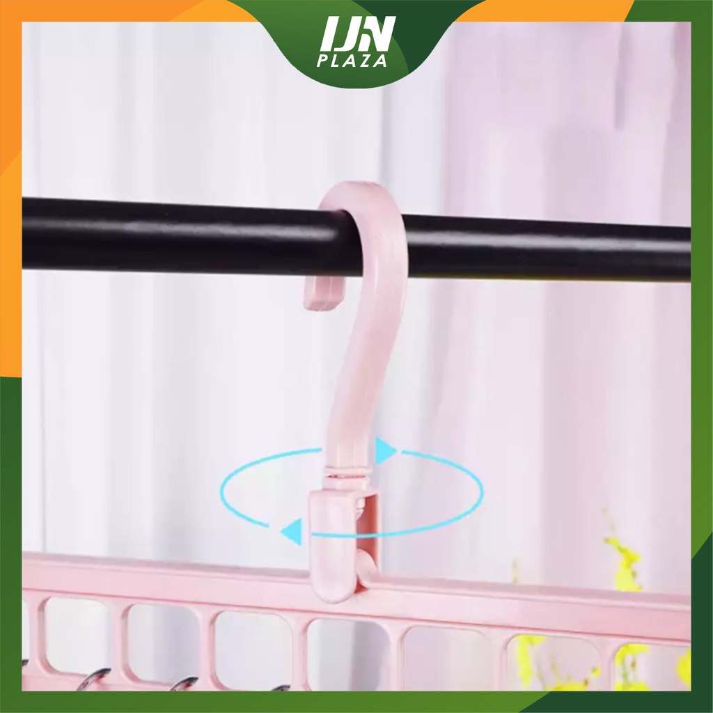 ❤ IJN ❤ Gantungan Baju 9 Lubang / Magic Hanger Multifungsional Foldable Hanger Gantungan Baju Ajaib 9 in 1