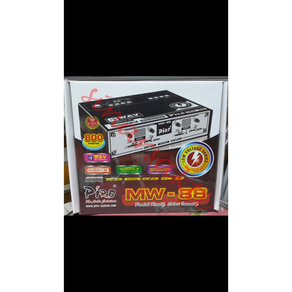 Promo  Ampli Walet Piro MW 88 ( 4 Channel ) bisa 800 tweeter