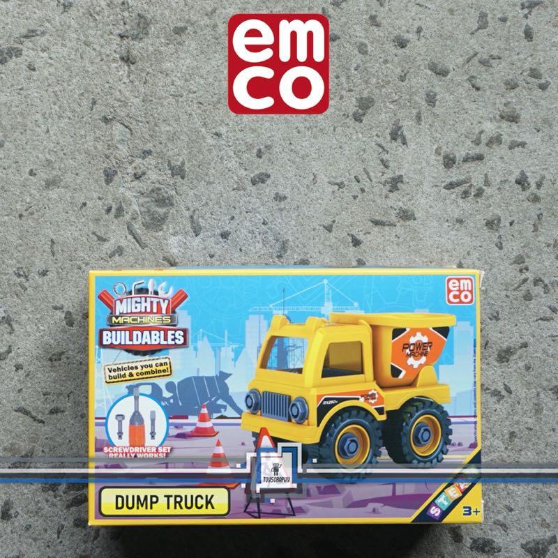 Mighty Machines Buildables DUMP TRUCK Build Combine Brix Emco